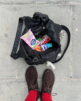 Cargo Pocket Square Leather 2-Way Bag