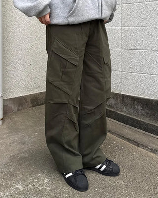 (Unisex) Cargo String Easy Pants