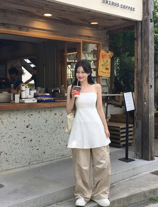 Linen camisole dress