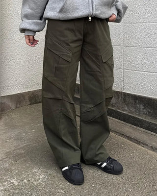 (Unisex) Cargo String Easy Pants