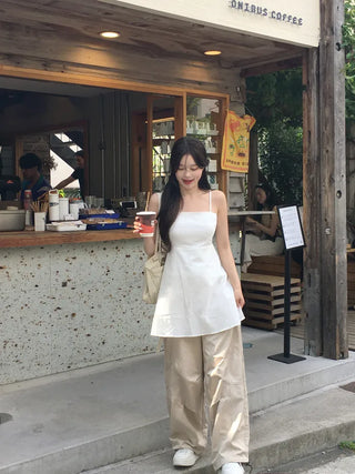 Linen camisole dress