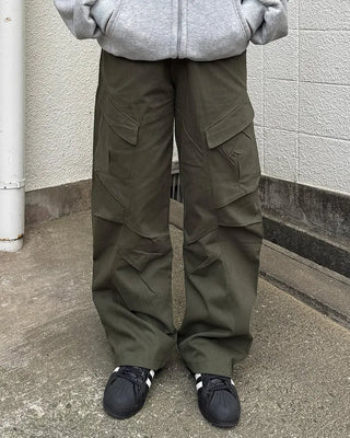 (Unisex) Cargo String Easy Pants