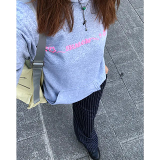 Striped two-tone slacks