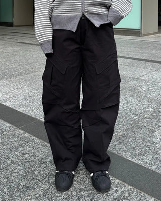 (Unisex) Cargo String Easy Pants