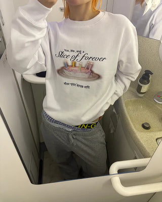 [1st Re-release] (ORIGINAL) Sweet Cake Brushed Fleece Sweatshirt