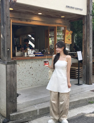 Linen camisole dress