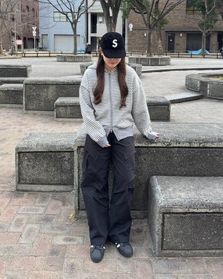 (Unisex) Cargo String Easy Pants