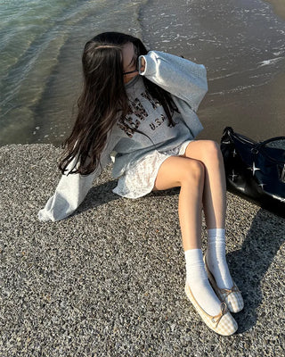 Leopard lettering sweatshirt
