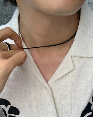 Colored bead necklace