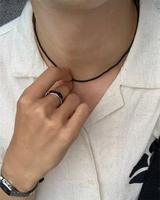 Colored bead necklace