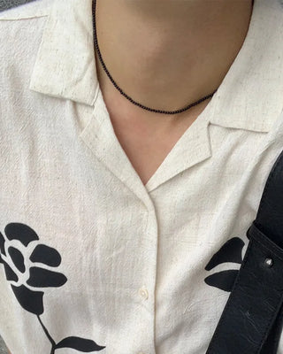 Colored bead necklace