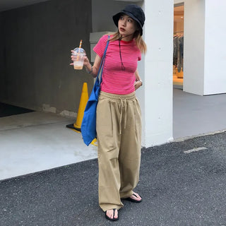 Unisex elasticated cotton pants