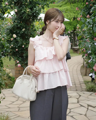 Tiered ruffle sleeveless dress