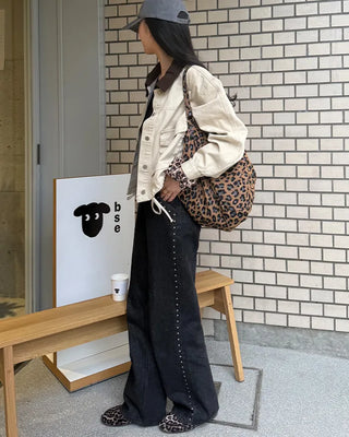 Patterned shoulder bag