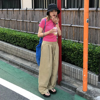 Unisex elasticated cotton pants