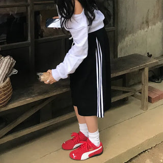 Waist drawstring Bermuda jersey pants