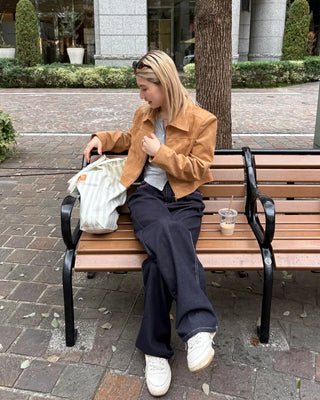 Suede cropped jacket