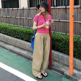 Unisex elasticated cotton pants