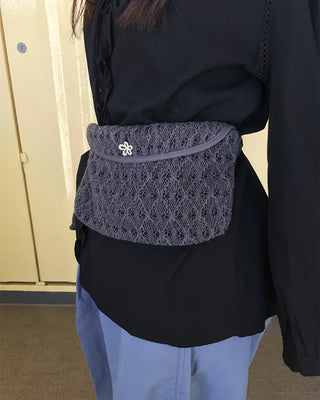 Flower Diamond Lace Waist Pouch