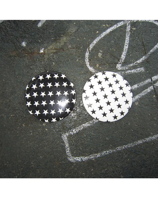 Monochrome Star Pin Badge