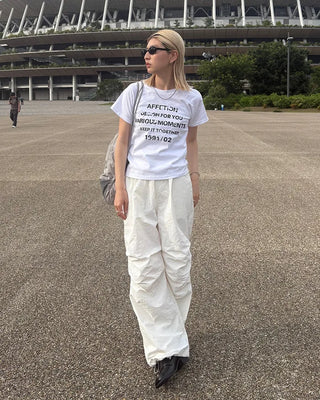 Damaged Lettering Half T-Shirt