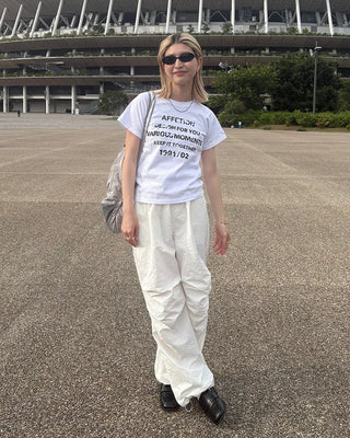 Damaged Lettering Half T-Shirt