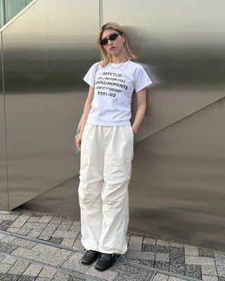 Damaged Lettering Half T-Shirt
