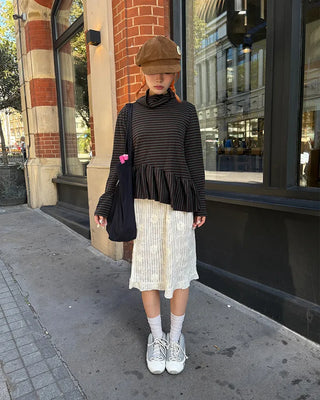 Simple suede newsboy cap