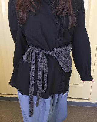 Fagoting Shoulder Frill Button Blouse