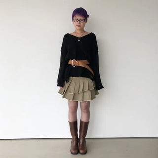 Black round glasses