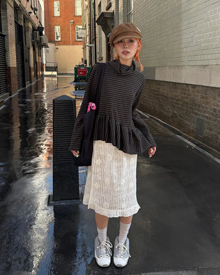 Simple suede newsboy cap