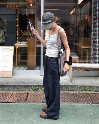 Pindot square neck camisole
