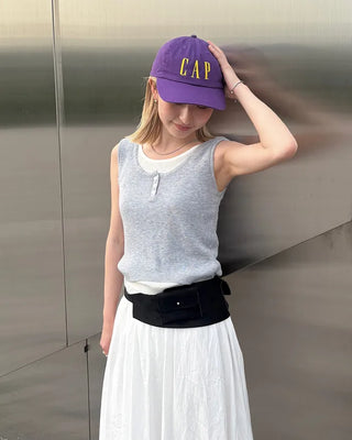 Double pocket belt waist pouch
