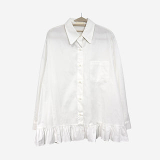 Oversized ruffle shirt