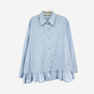 Oversized ruffle shirt
