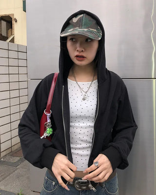 Mini Star Gel Neck Long T-Shirt