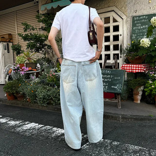 Casual plain short-sleeved T-shirt