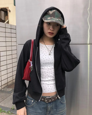 Mini Star Gel Neck Long T-Shirt