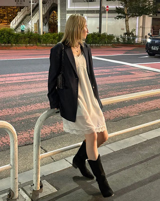 Bust-trace line lingerie dress