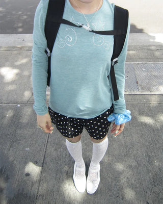 Polka Dot Covered Button Shorts