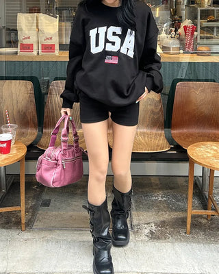USA Patch Over Sweatshirt