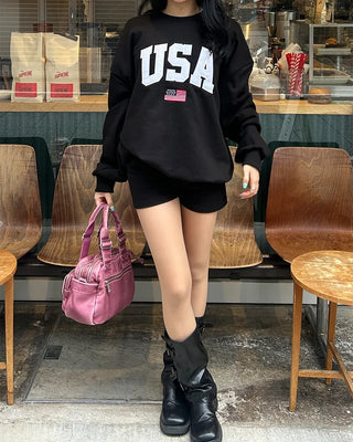 USA Patch Over Sweatshirt