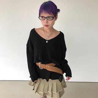 Black round glasses