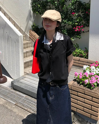 Simple square shoulder bag