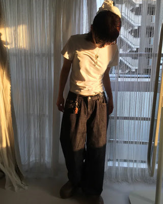 Summer Rigid Wide Denim Pants