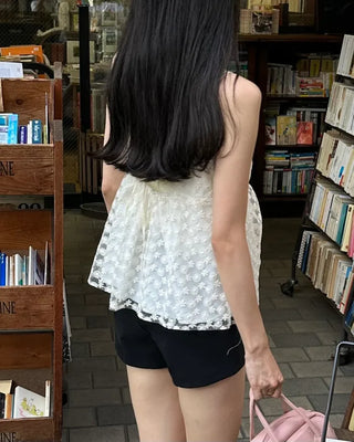High-waisted shorts
