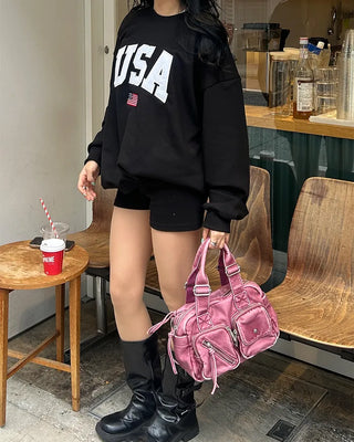 USA Patch Over Sweatshirt