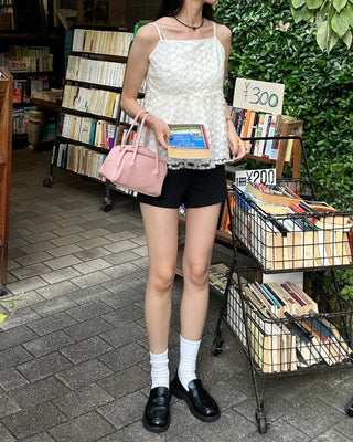 High-waisted shorts