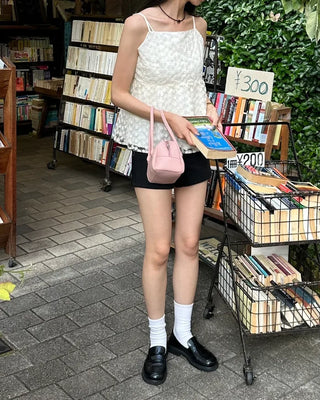 High-waisted shorts