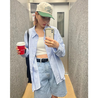 Minimalist strap shirt